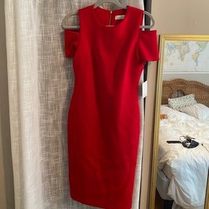 Calvin Klein Red Cocktail Dress